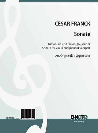 César Franck - Violinsonate - Arr. Orgel solo (Deplantay)