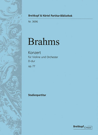Johannes Brahms: Konzert für Violine und Orchester D-Dur op. 77