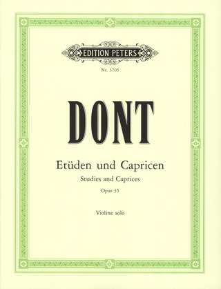 Jakob Dont - 24 Etüden und Capricen op. 35