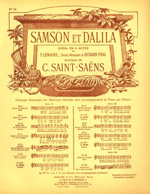 Camille Saint-Saëns - Vois ma misère, hélas (Samson + Dalila)