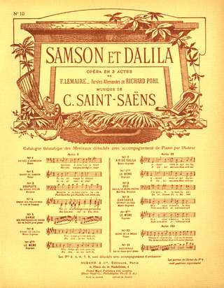 Camille Saint-Saëns: Vois ma misère, hélas (Samson + Dalila)