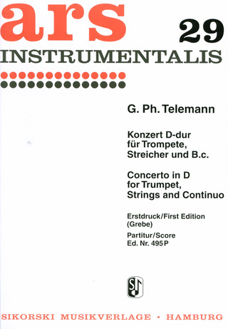 Georg Philipp Telemann: Konzert für D-Trompete, Streicher und B.c. D-Dur TWV 51:D7