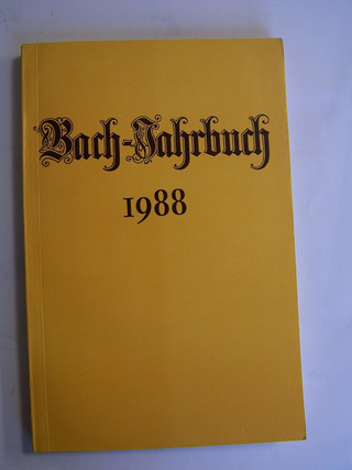 Bach–Jahrbuch 1988