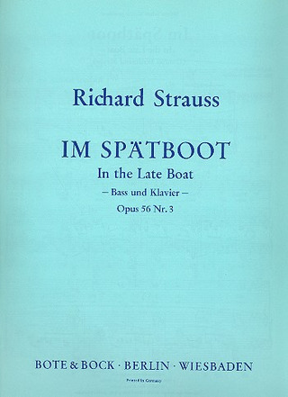 Richard Strauss: Sechs Lieder op. 56
