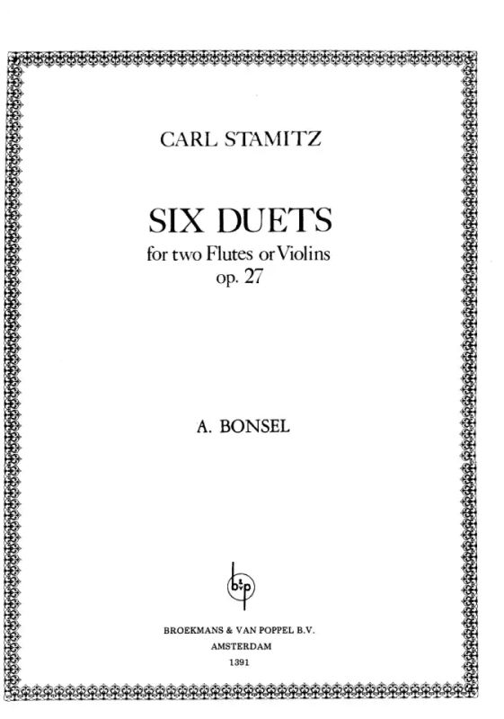 Carl Stamitz - Six Duets op. 27