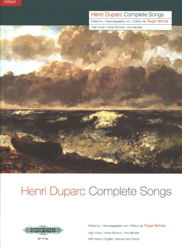 Henri Duparc - Complete Songs (Sämtliche Lieder)