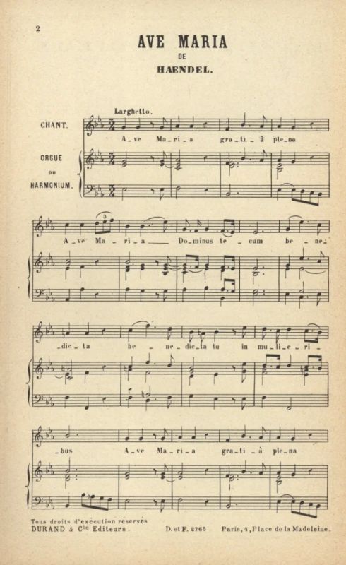 Georg Friedrich Händel - Ave Maria