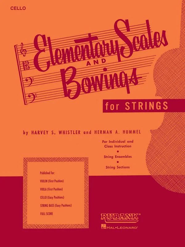 Harvey S. Whistleret al. - Elementary Scales and Bowings - Cello