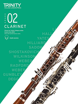Clarinet Exam Pieces 2023 Grade 2