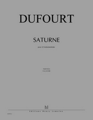 Hugues Dufourt: Saturne