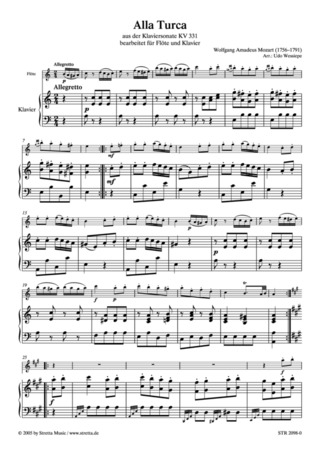 Wolfgang Amadeus Mozart - Alla Turca