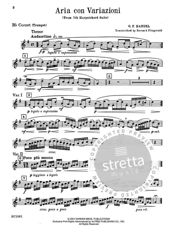 Georg Friedrich Händel - Aria Con Variazioni