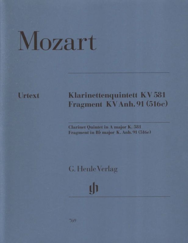 Wolfgang Amadeus Mozart - Clarinet Quintet A major K. 581
