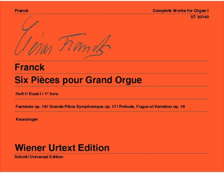 César Franck - Six Pièces pour Grand Orgue