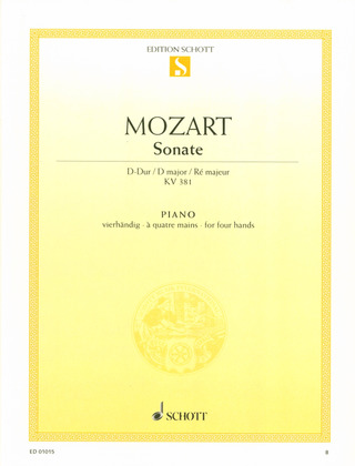 Wolfgang Amadeus Mozart - Sonate Ré majeur KV 381