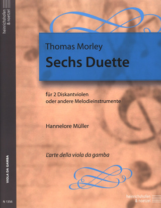 Thomas Morley: 6 Duette für Viola da gamba