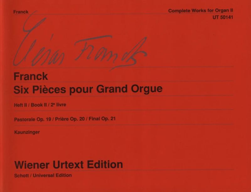 César Franck - Six Pièces pour Grand Orgue 2