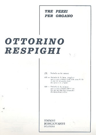 Ottorino Respighi - Preludio Re Minore