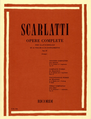 Domenico Scarlatti: Opere Complete Per Clav. Vol. 4