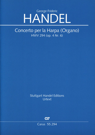 Georg Friedrich Händel - Concerto per la Harpa (Organo) in B B-Dur HWV 294 (op. 4, Nr. 6)