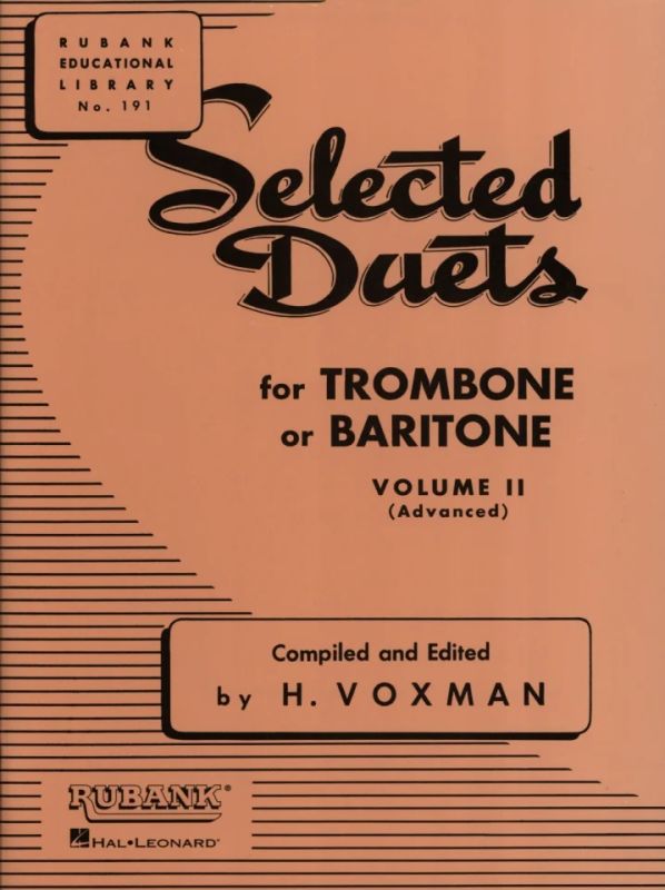 Himie Voxman - Selected Duets for Trombone or Baritone Vol. 2