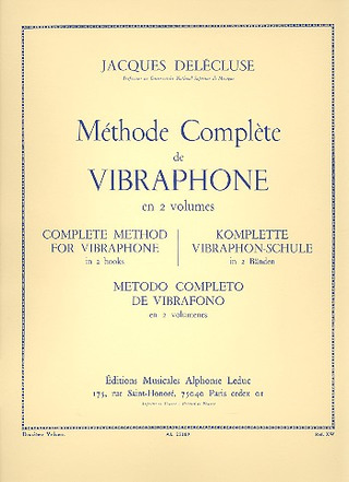 Jacques Delécluse - Méthode Complète de Vibraphone 2