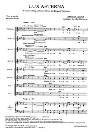 Edward Elgar - Lux Aeterna