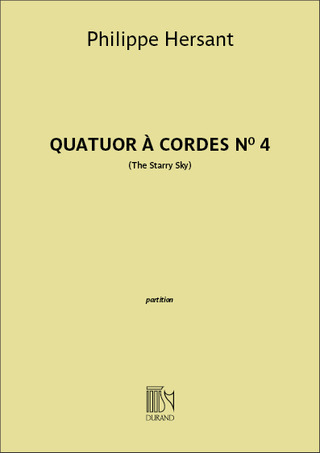 Philippe Hersant: Quatuor à cordes n° 4