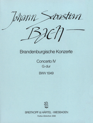 Johann Sebastian Bach - Brandenburg Concerto No. 4 in G major BWV 1049
