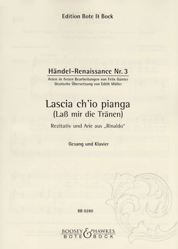 Georg Friedrich Händel - Lascia ch'io pianga (Lass mir die Tränen)
