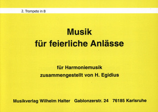 Heinz Egidius - Musik für feierliche Anlässe
