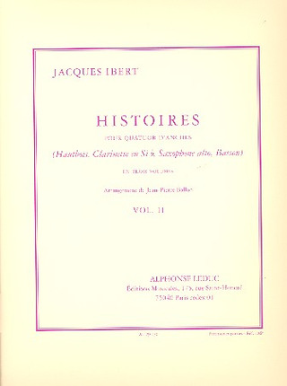 Jacques Ibert - Histoires La Cage-La Meneuse vol 2