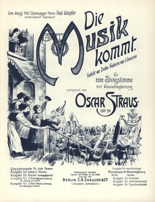 Oscar Straus - Die Musik kommt Op.54 - tief