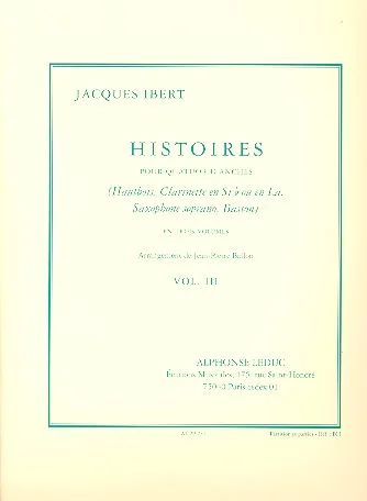 Jacques Ibert - Ballon Ibert Histoires v.3 7e Woodwind Quartet