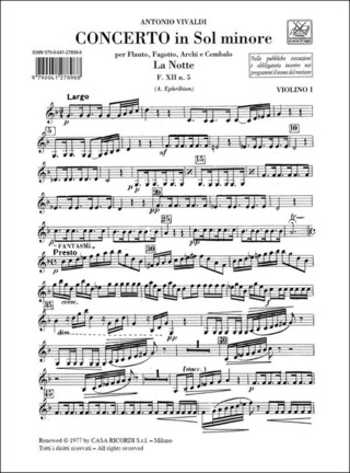 Antonio Vivaldi - Concerto in Sol minore