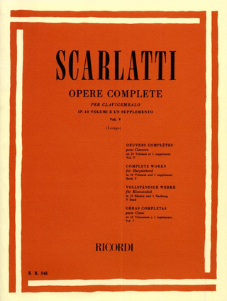 Domenico Scarlatti: Opere Complete Per Clav. Vol. 5
