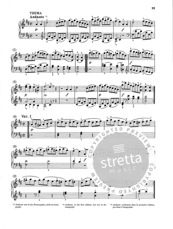 ASSOLO di pianoforte Mozart Sonata in D K 284 ABRSM/York Bowen 