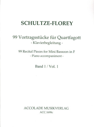 Andreas Schultze-Florey - 99 Vortragsstücke für Quartfagott 1