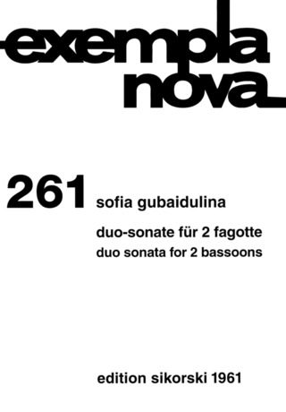 S. Goebaidoelina - Duo Sonata for 2 Bassoons