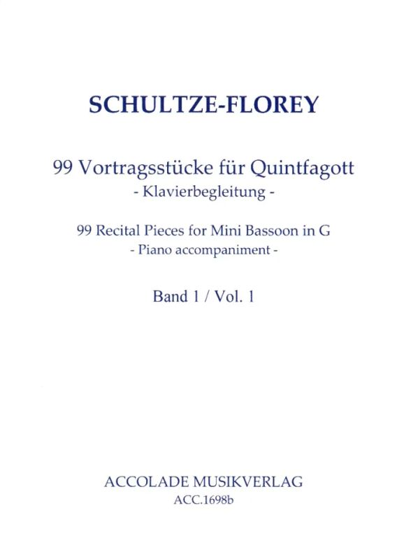 Andreas Schultze-Florey - 99 Vortragsstücke für Quintfagott 1