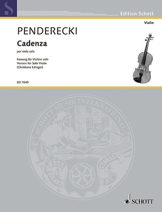 Krzysztof Penderecki - Cadenza