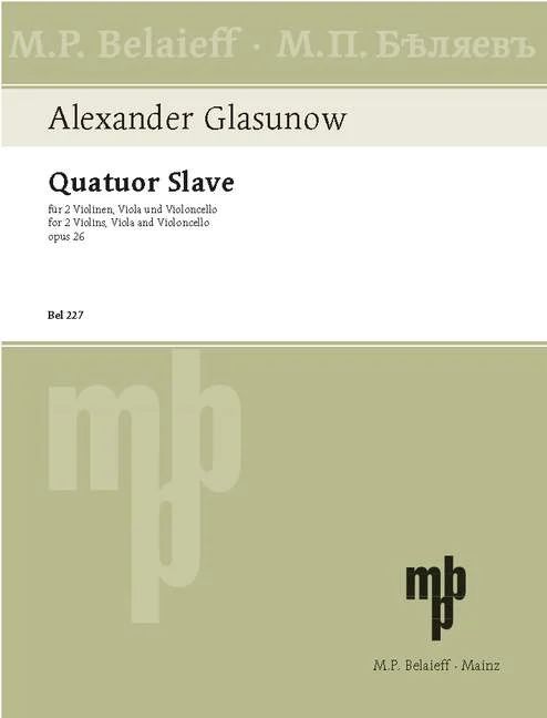 Alexander Glasunow - String Quartet No 3 G major