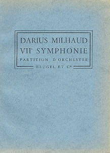 Darius Milhaud - Symphonie No.7, Op.344