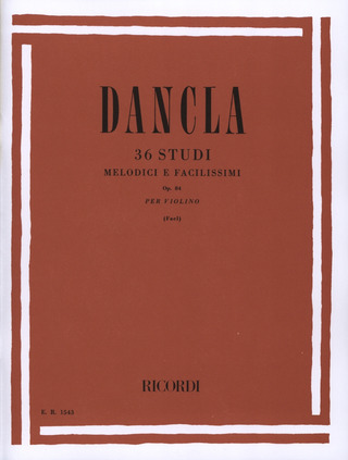 Charles Dancla - 36 Studi melodici e facilissimi op. 84