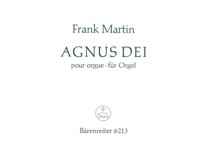 Frank Martin - Agnus Dei aus der zweichörigen Messe von 1926/1966