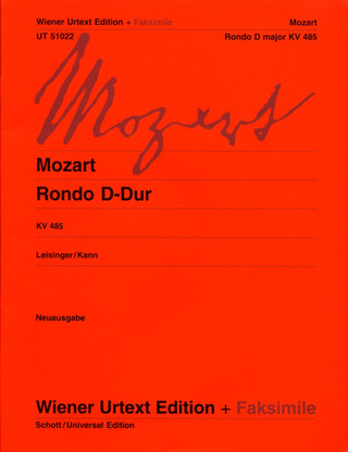 Wolfgang Amadeus Mozart: Rondo D major KV 485