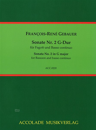 François René Gebauer - Sonate Nr. 2 G-Dur