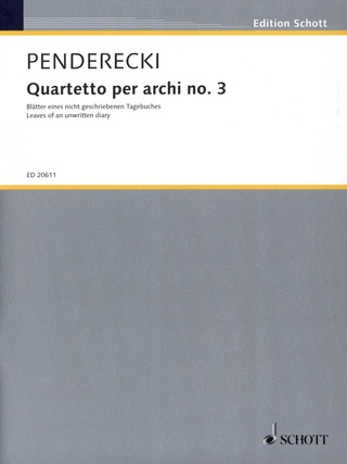 Krzysztof Penderecki - Quartetto per archi n° 3