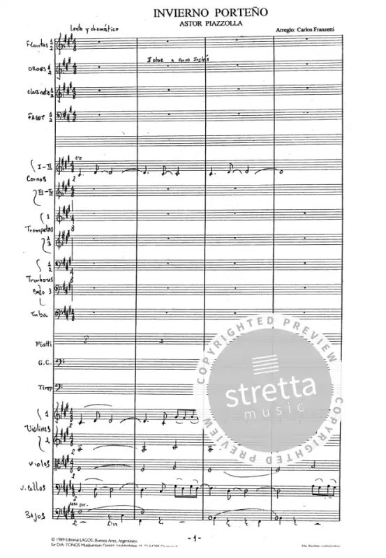 Astor Piazzolla: Invierno Porteño (1)