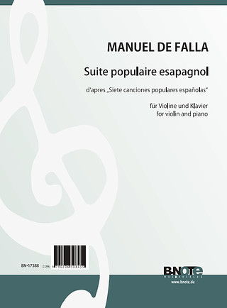 Manuel de Falla - Suite populaire espagnol für Violine und Klavier